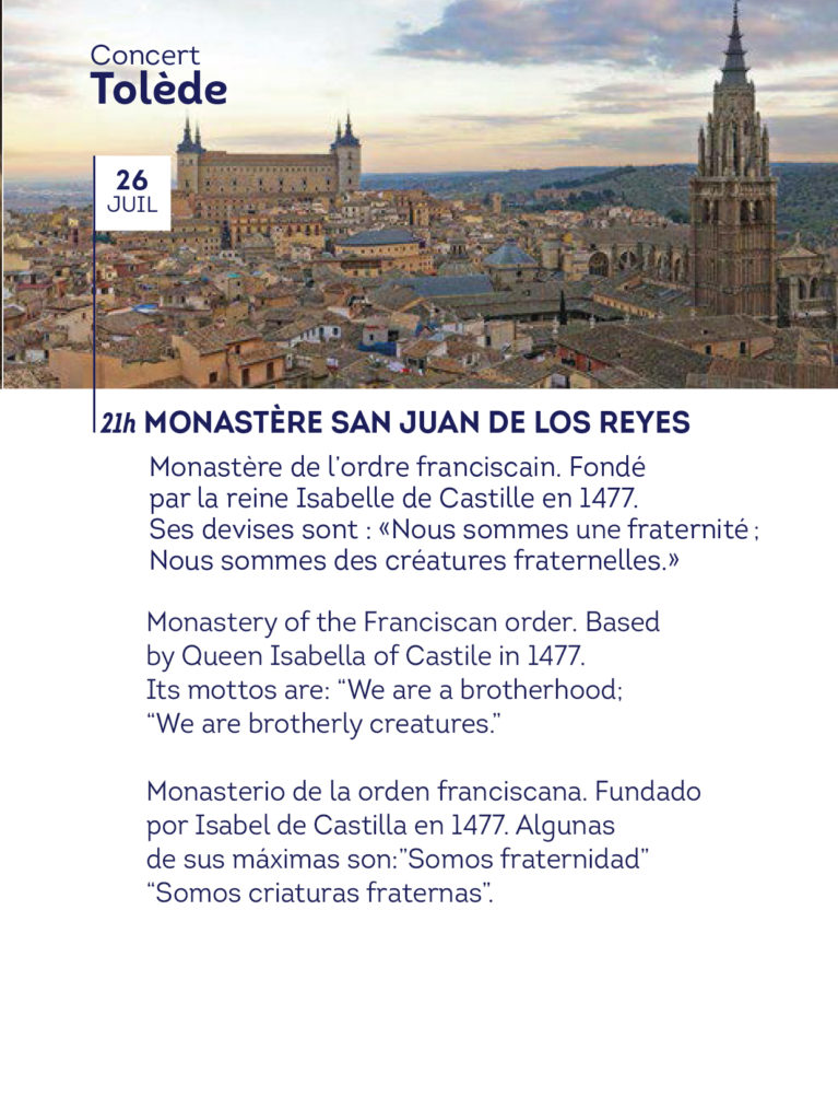 Chorale Videlina - Concert à Tolède - Monastère San Juan de los Reyes